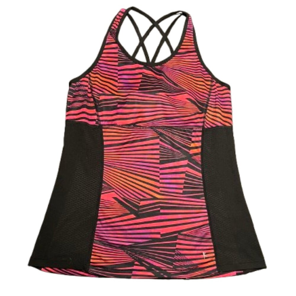 🔥 Danskin Now Criss-Cross Back Athletic Tank Top – Size M (8-10) 🔥